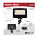 Flood Light Nuvo 65-1541 LED Flood Light - 80/60/45 Wattage Selectable - 3K/4K/5K CCT Selectable - Beam Angle Selectable - Bronze Finish - 120-347 Volt Nuvo