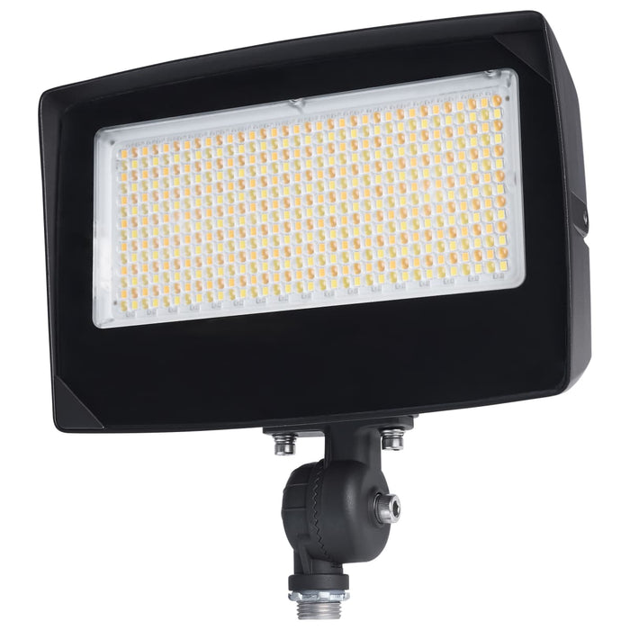 Flood Light Nuvo 65-1541 LED Flood Light - 80/60/45 Wattage Selectable - 3K/4K/5K CCT Selectable - Beam Angle Selectable - Bronze Finish - 120-347 Volt Nuvo