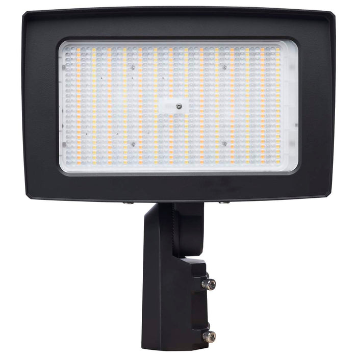 Flood Light Nuvo 65-1542 LED Flood Light - 150/125/100 Wattage Selectable - 3K/4K/5K CCT Selectable - Beam Angle Selectable - Bronze Finish - 120-347 Volt Nuvo