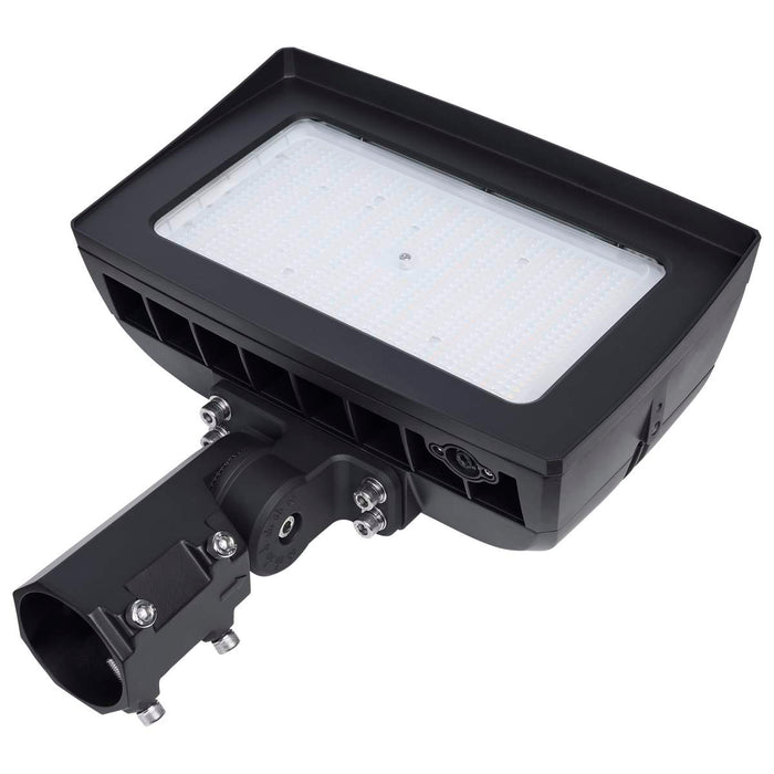 Flood Light Nuvo 65-1542 LED Flood Light - 150/125/100 Wattage Selectable - 3K/4K/5K CCT Selectable - Beam Angle Selectable - Bronze Finish - 120-347 Volt Nuvo