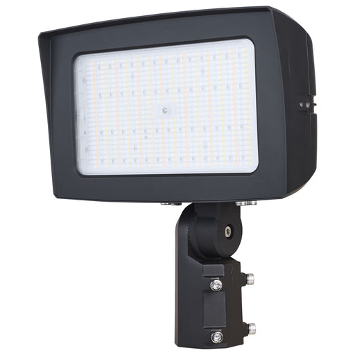 Flood Light Nuvo 65-1542 LED Flood Light - 150/125/100 Wattage Selectable - 3K/4K/5K CCT Selectable - Beam Angle Selectable - Bronze Finish - 120-347 Volt Nuvo