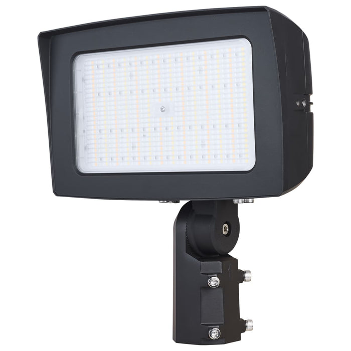 Flood Light Nuvo 65-1542 LED Flood Light - 150/125/100 Wattage Selectable - 3K/4K/5K CCT Selectable - Beam Angle Selectable - Bronze Finish - 120-347 Volt Nuvo