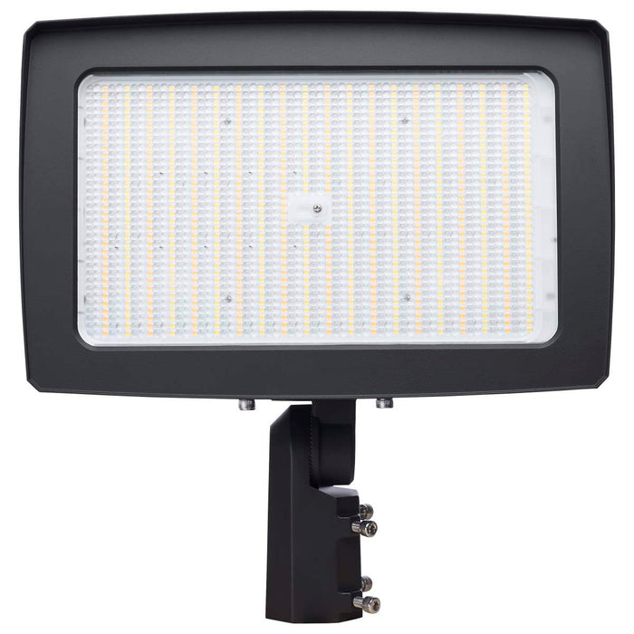 Flood Light Nuvo 65-1543 LED Flood Light - 300/250/200 Wattage Selectable - 3K/4K/5K CCT Selectable - Beam Angle Selectable - Bronze Finish - 120-347 Volt Nuvo