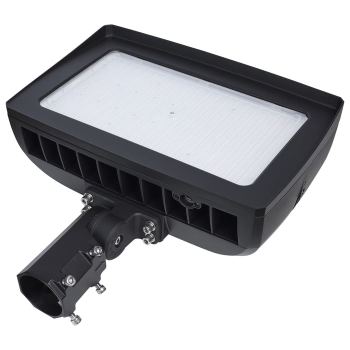 Flood Light Nuvo 65-1543 LED Flood Light - 300/250/200 Wattage Selectable - 3K/4K/5K CCT Selectable - Beam Angle Selectable - Bronze Finish - 120-347 Volt Nuvo