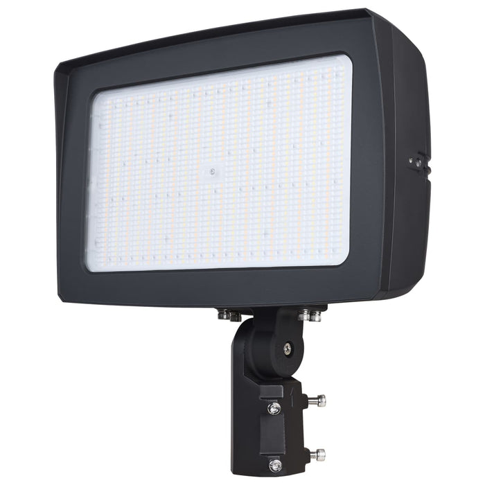 Flood Light Nuvo 65-1543 LED Flood Light - 300/250/200 Wattage Selectable - 3K/4K/5K CCT Selectable - Beam Angle Selectable - Bronze Finish - 120-347 Volt Nuvo