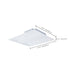 Troffer Nuvo 65-1600 20/30/40 Watt - 35K/4K/5K CCT Selectable - 2X2 LED Single Basket Troffer - 120-277 Volt - White Finish Nuvo