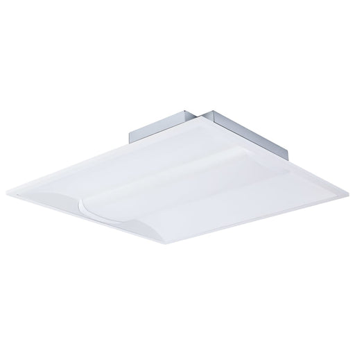 Troffer Nuvo 65-1600 20/30/40 Watt - 35K/4K/5K CCT Selectable - 2X2 LED Single Basket Troffer - 120-277 Volt - White Finish Nuvo
