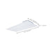 Troffer Nuvo 65-1601 30/40/50 Watt - 35K/4K/5K CCT Selectable - 2X4 LED Single Basket Troffer - 120-277 Volt - White Finish Nuvo