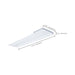 Troffer Nuvo 65-1602 20/30/40 Watt - 35K/4K/5K CCT Selectable - 1X4 LED Single Basket Troffer - 120-277 Volt - White Finish Nuvo
