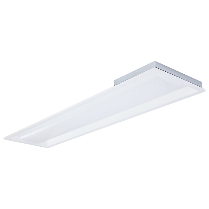 Troffer Nuvo 65-1602 20/30/40 Watt - 35K/4K/5K CCT Selectable - 1X4 LED Single Basket Troffer - 120-277 Volt - White Finish Nuvo