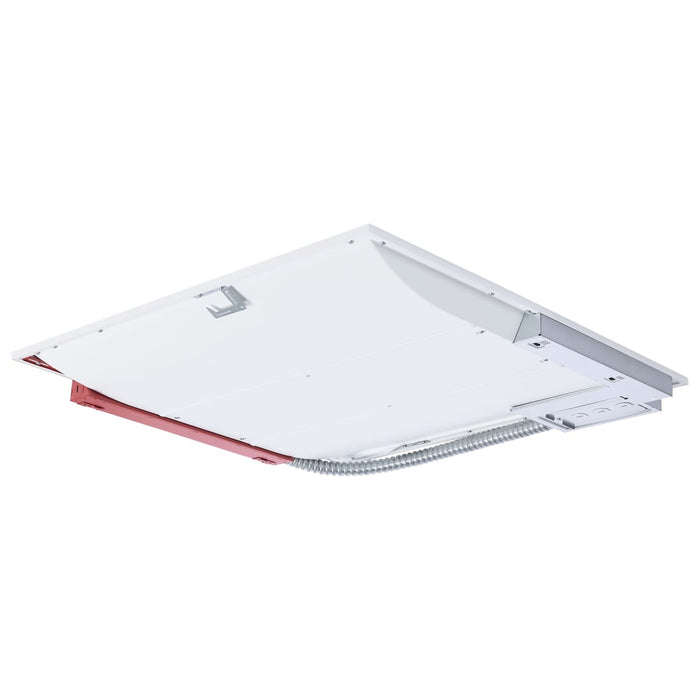 Troffer Nuvo 65-1603 2X2 LED Single Basket Troffer - Emergency Battery - Field Selectable - 120-277 Volt - White Finish Nuvo