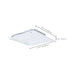 Troffer Nuvo 65-1603 2X2 LED Single Basket Troffer - Emergency Battery - Field Selectable - 120-277 Volt - White Finish Nuvo