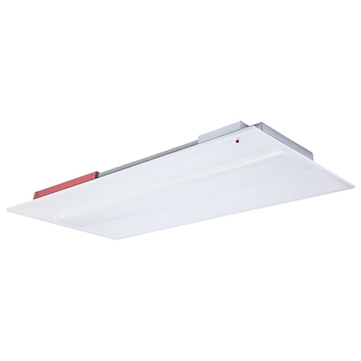 Troffer Nuvo 65-1604 2X4 LED Single Basket Troffer - Emergency Battery - Field Selectable - 120-277 Volt - White Finish Nuvo