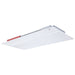 Troffer Nuvo 65-1604 2X4 LED Single Basket Troffer - Emergency Battery - Field Selectable - 120-277 Volt - White Finish Nuvo