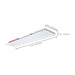 Troffer Nuvo 65-1605 1X4 LED Single Basket Troffer - Emergency Battery - Field Selectable - 120-277 Volt - White Finish Nuvo