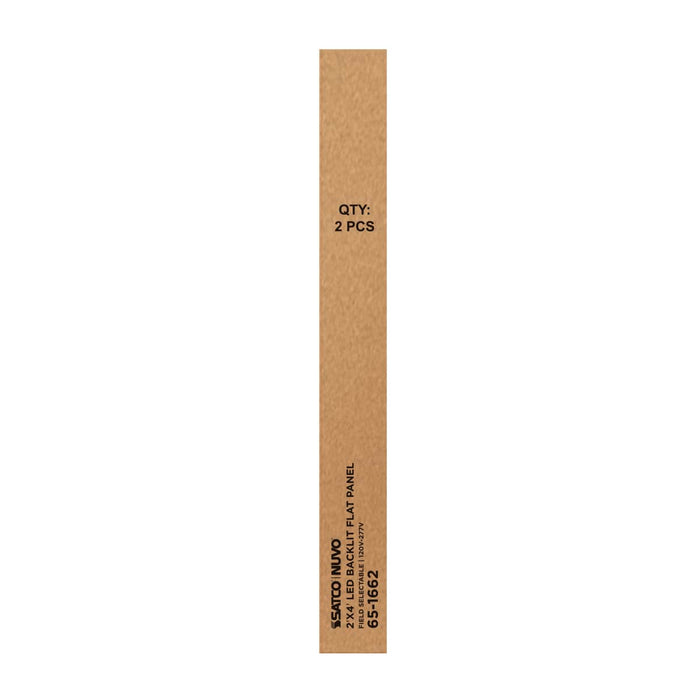 Flat Panel Nuvo 65-1662 30/40/50 Wattage Selectable LED 2ft x 4ft Backlit Panel - 35K/4K/5K CCT Selectable - 120-277 Range Voltage - White Finish Nuvo