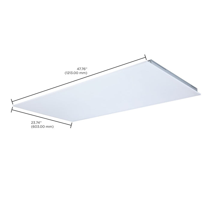 Flat Panel Nuvo 65-1662 30/40/50 Wattage Selectable LED 2ft x 4ft Backlit Panel - 35K/4K/5K CCT Selectable - 120-277 Range Voltage - White Finish Nuvo