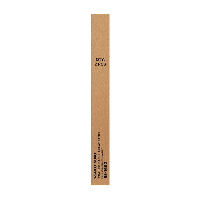 Flat Panel Nuvo 65-1672 30/40/50 Wattage Selectable LED 2ft x 4ft Backlit Panel - 35K/4K/5K CCT Selectable - 120-347 Range Voltage - White Finish Nuvo