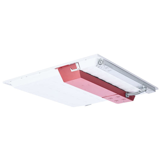 Flat Panel Nuvo 65-1675 20/30/40 Wattage Selectable LED 2ft x 2ft Backlit Panel - 35K/4K/5K CCT Selectable - Emergency Battery - 120-347 Range Voltage - White Finish Nuvo
