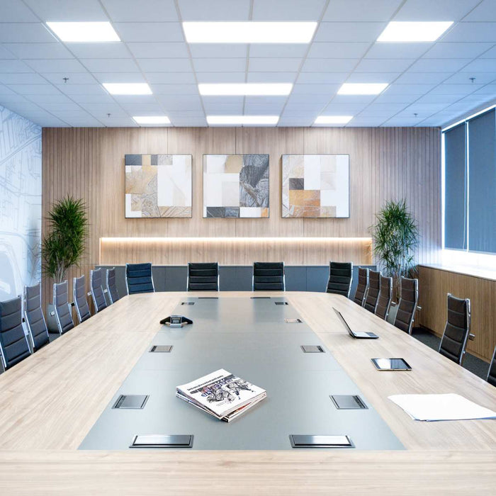 Flat Panel Nuvo 65-1677 20/30/40 Wattage Selectable LED 1ft x 4ft Backlit Panel - 35K/4K/5K CCT Selectable - Emergency Battery - 120-347 Range Voltage - White Finish Nuvo