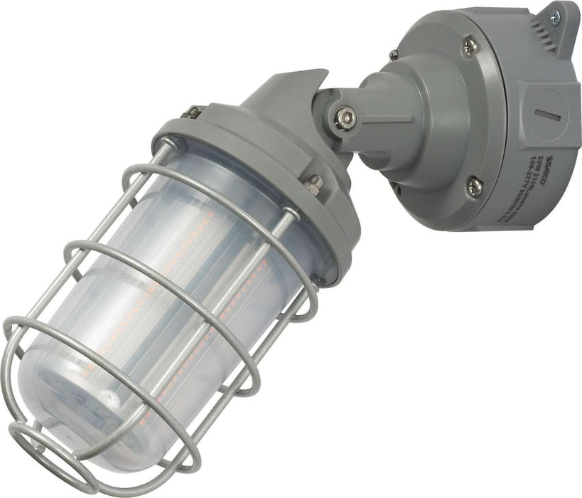 Vapor Proof Nuvo 65-171 LED Adjustable Vapor Tight Fixture - 20W - 3000K - Gray Finish - 100-277V Nuvo