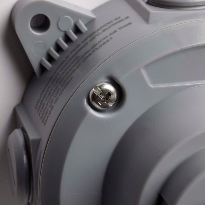 Vapor Proof Nuvo 65-171 LED Adjustable Vapor Tight Fixture - 20W - 3000K - Gray Finish - 100-277V Nuvo