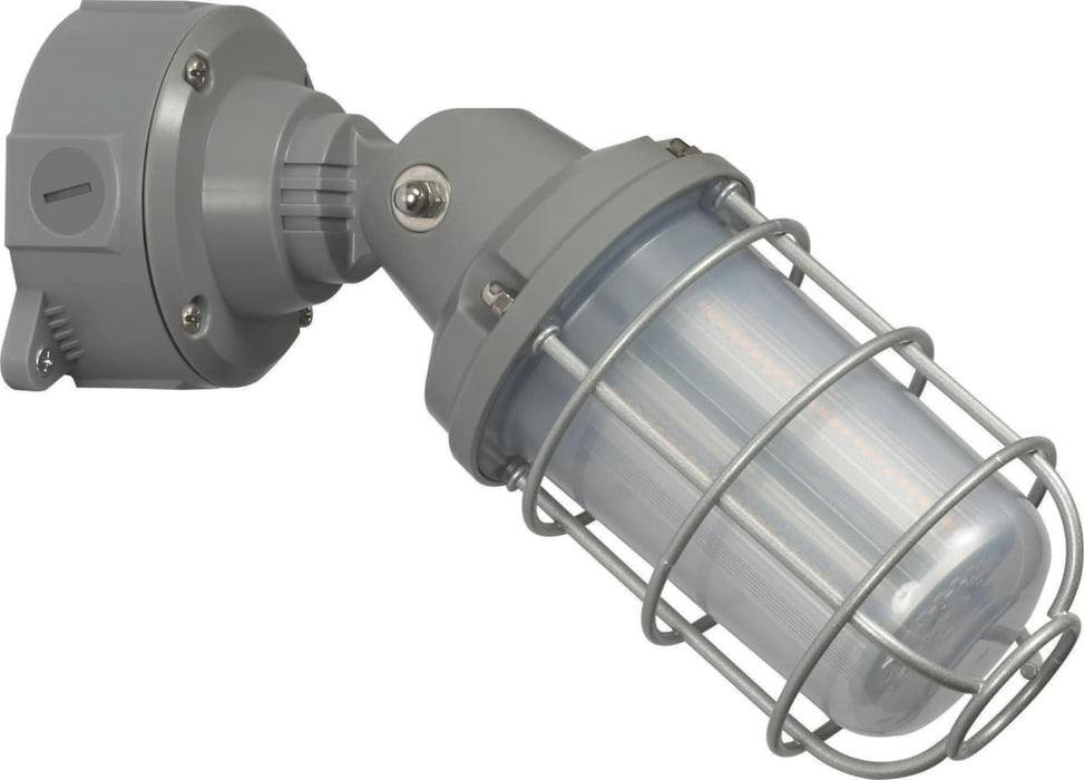 Vapor Proof Nuvo 65-173 LED Adjustable Vapor Tight Fixture - 20W - 5000K - Gray Finish - 100-277V Nuvo