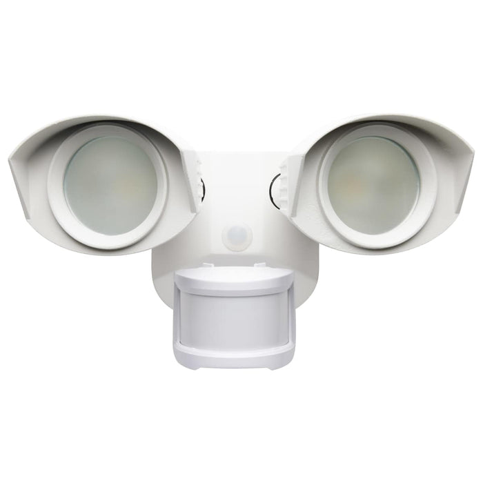 Security Lighting Nuvo 65-211 LED Security Light - Dual Head - White Finish - 3000K - Motion Sensor Nuvo