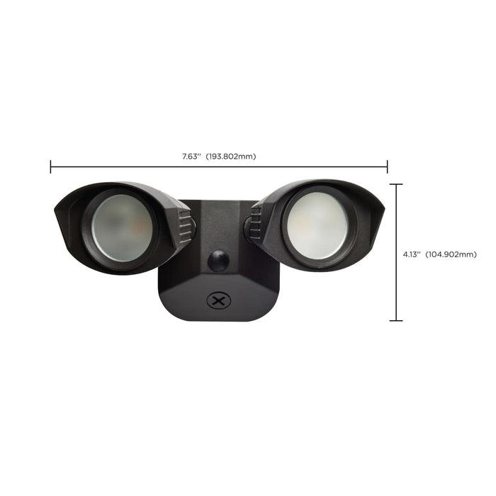 Security Lighting Nuvo 65-212 LED Security Light - Dual Head - Bronze Finish - 3000K Nuvo