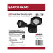 Security Lighting Nuvo 65-214 LED Security Light - Dual Head - Black Finish - 3000K Nuvo