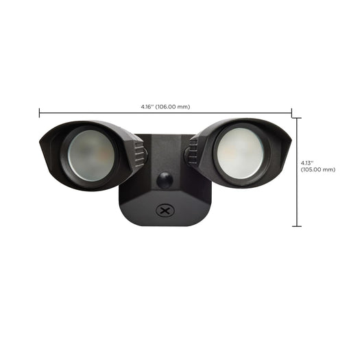 Security Lighting Nuvo 65-218 LED Security Light - Dual Head - Bronze Finish - 4000K Nuvo