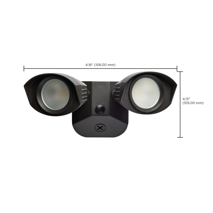 Security Lighting Nuvo 65-218 LED Security Light - Dual Head - Bronze Finish - 4000K Nuvo