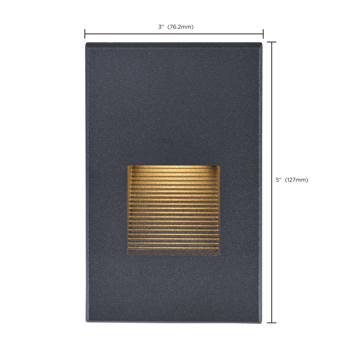 Step Light Nuvo 65-401 LED Vertical Step Light - 3W - Bronze Finish - 120V Nuvo