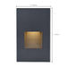 Step Light Nuvo 65-401 LED Vertical Step Light - 3W - Bronze Finish - 120V Nuvo