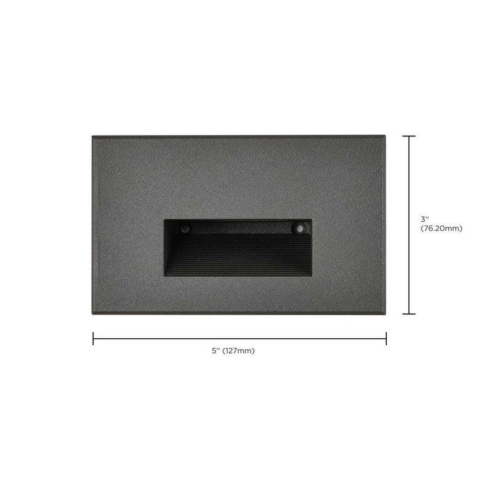 Step Light Nuvo 65-403 LED Horizontal Step Light - 5W - Bronze Finish - 120V Nuvo