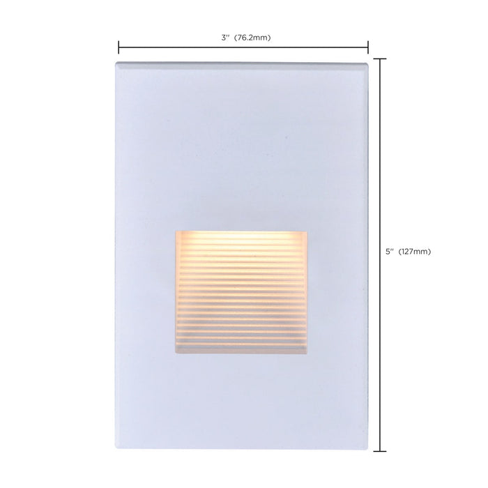 Step Light Nuvo 65-405 LED Vertical Step Light - 3W - White Finish - 120V Nuvo