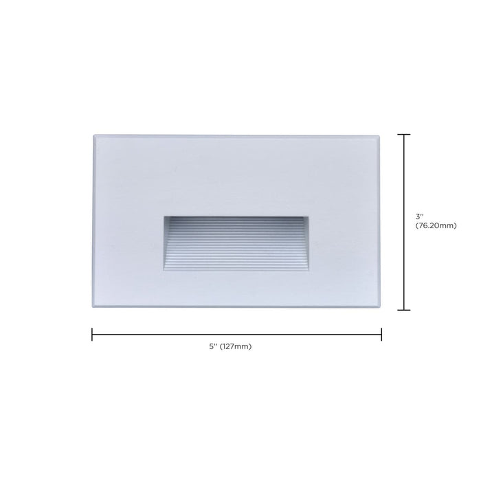 Step Light Nuvo 65-407 LED Horizontal Step Light - 5W - White Finish - 120V Nuvo