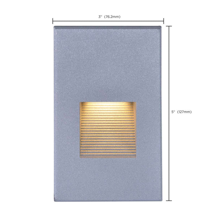 Step Light Nuvo 65-409 LED Vertical Step Light - 3W - Gray Finish - 120V Nuvo