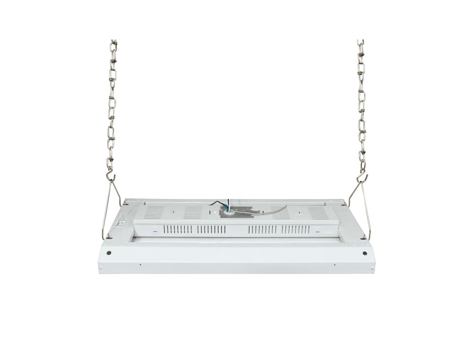 Linear Hi-Bay Nuvo 65-504 LED 2 ft. Linear Hi-Bay - 110W - 5000K - 100-277V - White Finish Nuvo