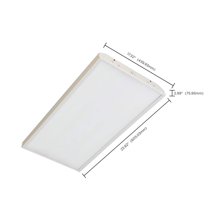 Linear Hi-Bay Nuvo 65-505 LED 2 ft. Linear Hi-Bay - 165W - 4000K - 100-277V - White Finish Nuvo