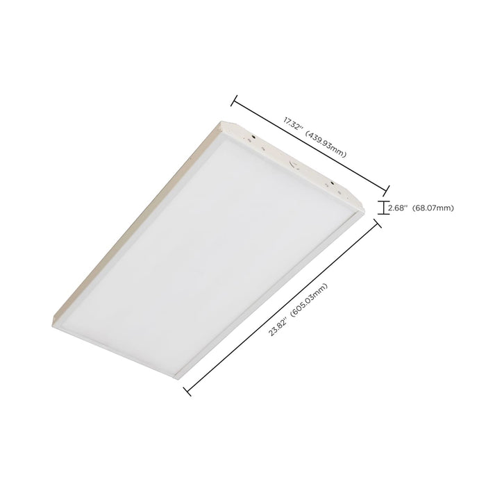 Linear Hi-Bay Nuvo 65-506 LED 2 ft. Linear Hi-Bay - 165W - 5000K - 100-277V - White Finish Nuvo