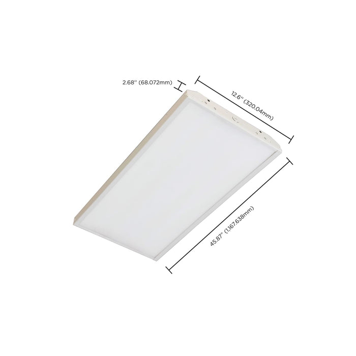 Linear Hi-Bay Nuvo 65-508 LED 4 ft. Linear Hi-Bay - 225W - 5000K - 100-277V - White Finish Nuvo