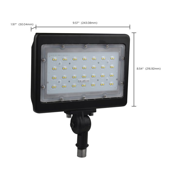 Flood Light Nuvo 65-539R1 LED Large Flood Light - 50W - 5000K - Bronze Finish - 100V-277V - Dimmable Nuvo