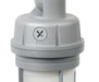 Vapor Proof Nuvo 65-550 LED Adjustable Vapor Tight Fixture - 20W - CCT Selectable 3K/4K/5K - Gray Finish Nuvo