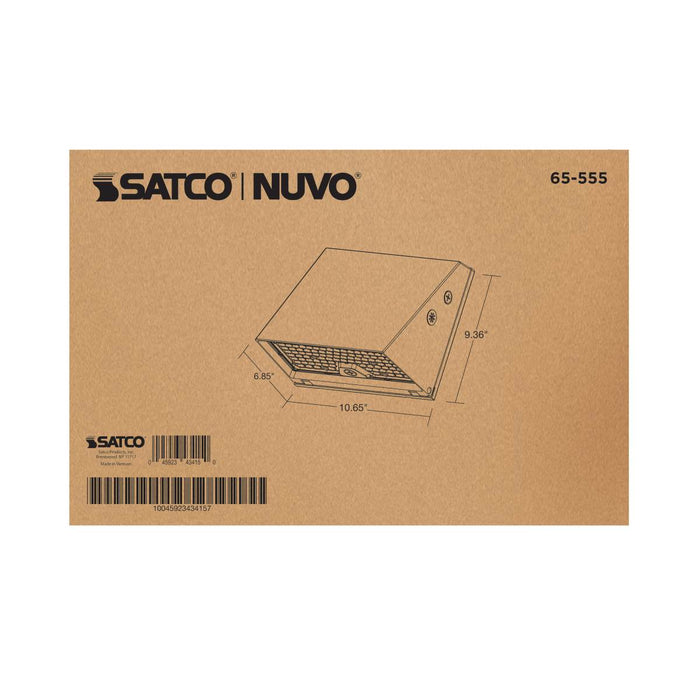 Wall Pack Nuvo 65-555 20/40/60 Watt LED Cutoff Wall Pack - 3K/4K/5K CCT - Field Selectable - Bronze - 120-347 Volt Nuvo