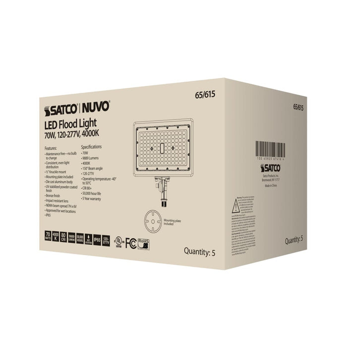 Flood Light Nuvo 65-615 LED Flood Light - 70 Watt - 4000K - Bronze Finish Nuvo