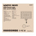 Flood Light Nuvo 65-617 LED Flood Light - 90 Watt - 4000K - Bronze Finish Nuvo