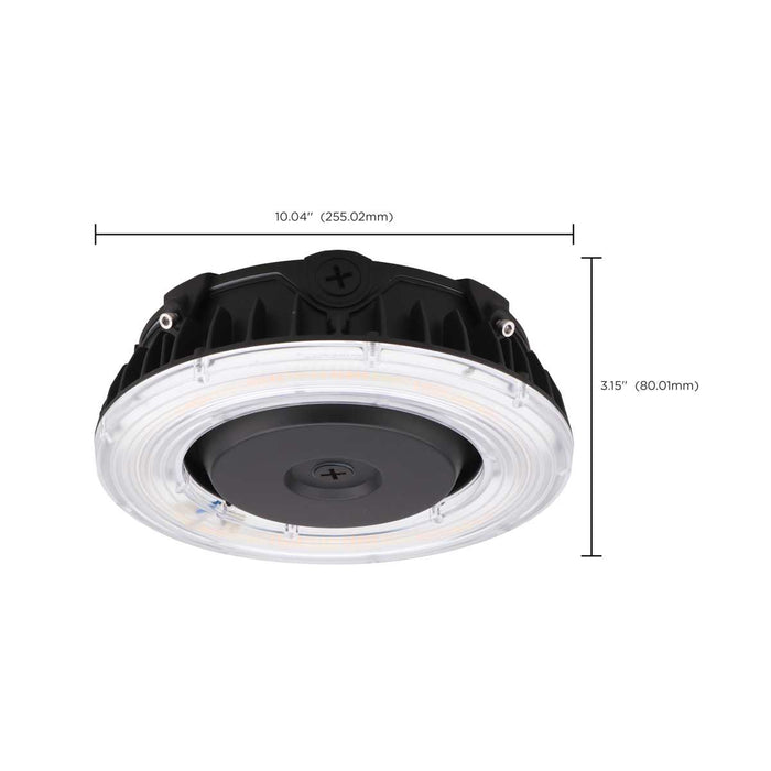 Canopy Nuvo 65-624R1 LED Canopy Fixture - 25 Watt - CCT Selectable - Bronze Finish Nuvo