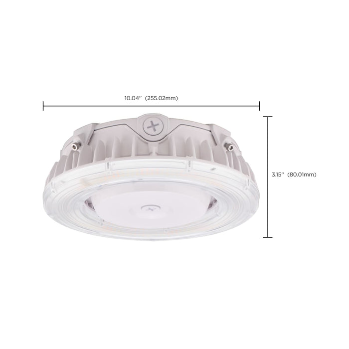 Canopy Nuvo 65-625R1 LED Canopy Fixture - 40 Watt - CCT Selectable - White Finish Nuvo