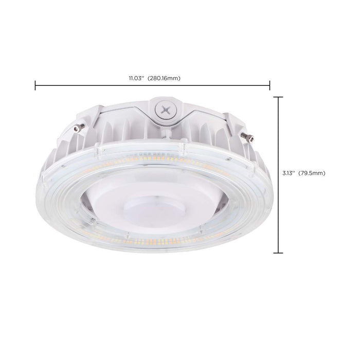 Canopy Nuvo 65-631 LED Canopy Fixture - 100 Watt - CCT Selectable - White Finish - 100-277 Volt Nuvo